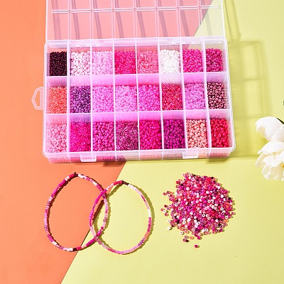 288G 24 Colors Glass Seed Beads SEED-JQ0005-01G-3mm-1