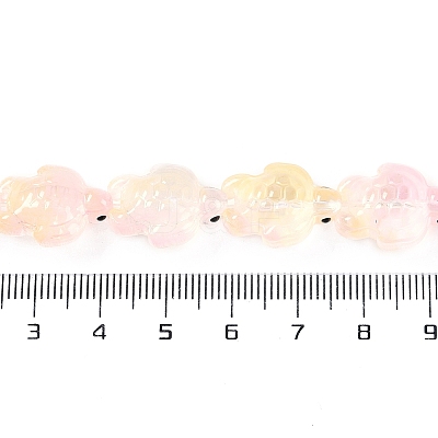 Transparent Glass Enamel Beads Strands GLAA-B021-06K-1