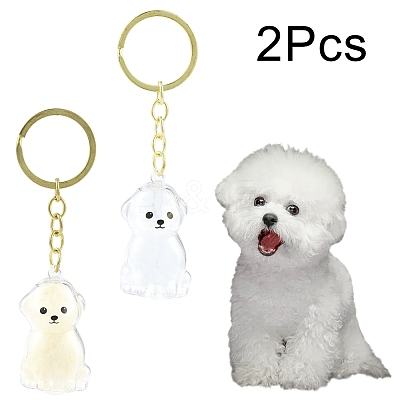 Iron Plastic Keychains KEYC-FZC0001-001C-G-1