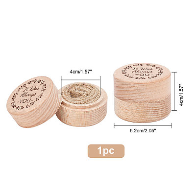 Wood Ring Box OBOX-WH0009-008-1
