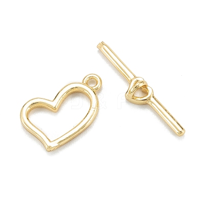 Brass Toggle Clasps KK-C216-16G-1