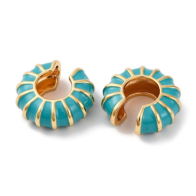 Brass Cuff Earrings for Women EJEW-A115-01G-04-1