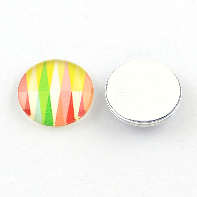 Half Round/Dome Glass Flatback Cabochons for DIY Projects X-GGLA-Q037-12mm-18-1