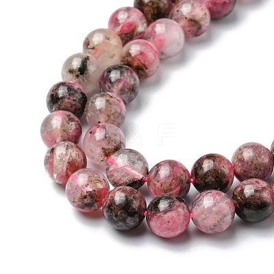 Natural Rhodonite Beads Strands G-C029-04B-1