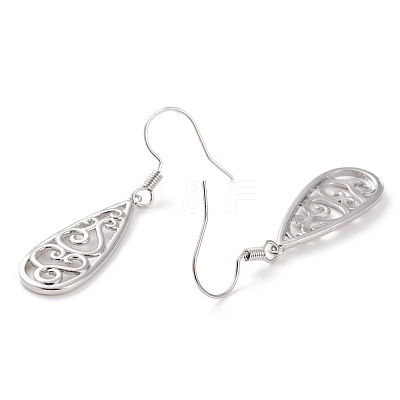Brass Dangle Earrings EJEW-B002-02P-1