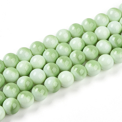 Baking Paint Glass Beads Strands DGLA-N012-8mm-04-1
