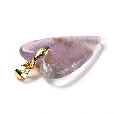 Natural Fluorite Pendants X-G-E570-01G-01-1