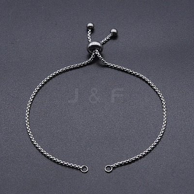 Tarnish Resistant Adjustable 201 Stainless Steel Slider Bracelets Making STAS-S105-JN646-1-1