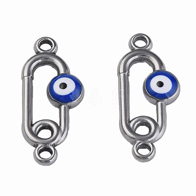 304 Stainless Steel Enamel Connector Charms STAS-N087-63-03P-1
