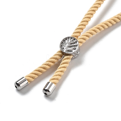 Twisted Nylon Cord Silder Bracelets DIY-B066-03P-20-1