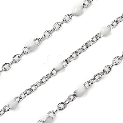 304 Stainless Steel Enamel Link Chains CHS-A015-02P-03-1