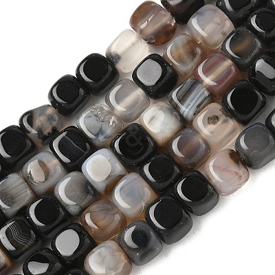 Natural Dragon Veins Agate Beads Strands G-G177-E23-01-1