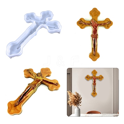 DIY Cross Wall Decoration Silicone Molds DIY-A034-26-1
