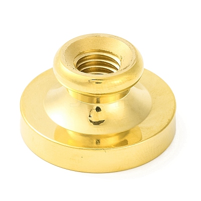 Golden Tone Round Wax Seal Brass Stamp Heads LS-AJEW-Z034-01G-17-1