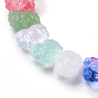Transparent Glass Beads Strands GLAA-F114-01-1