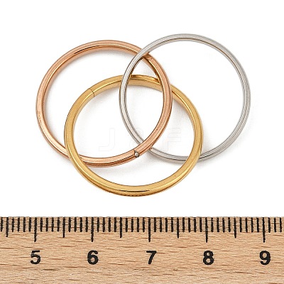 201 Stainless Steel Trinity Interlocking Ring Finger Rings FS-WG6776A-03-1