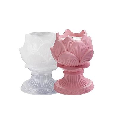DIY Lotus Candlesticks Silicone Molds LS-DIY-G113-11B-1