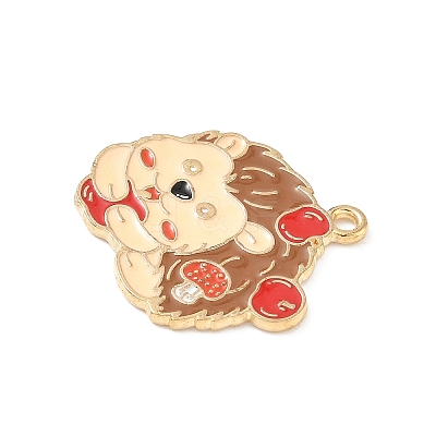 Thanksgiving Day Alloy Enamel Pendants ENAM-I076-01G-08-1