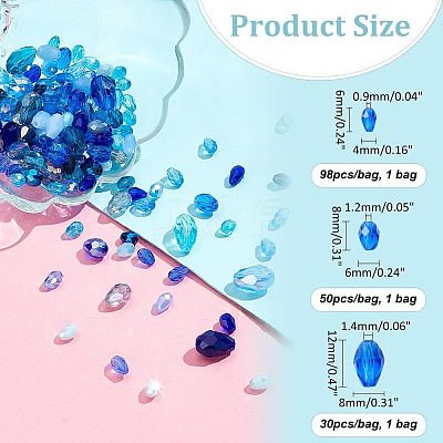 178Pcs Glass Beads GLAA-NB0001-69B-1