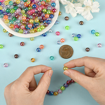 Eco-Friendly Transparent Acrylic Beads OACR-PA0001-30B-01-1