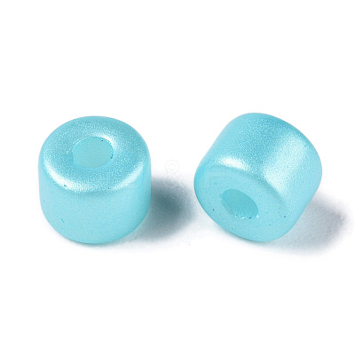 Baking Paint Pearlized Glass Seed Beads SEED-T008-03Q-1