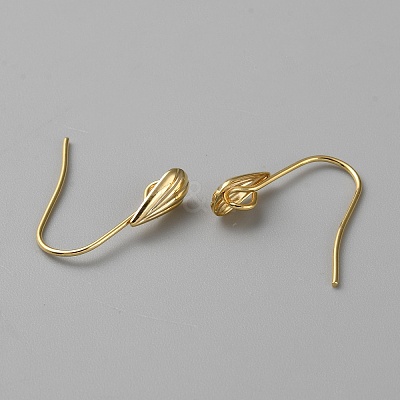 Brass Earring Hooks KK-WH0056-64-1
