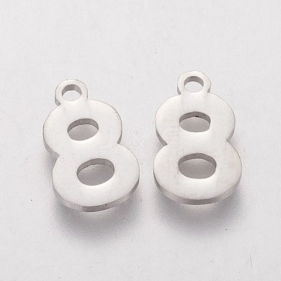 Tarnish Resistant 201 Stainless Steel Charms STAS-Q201-T408-8-1
