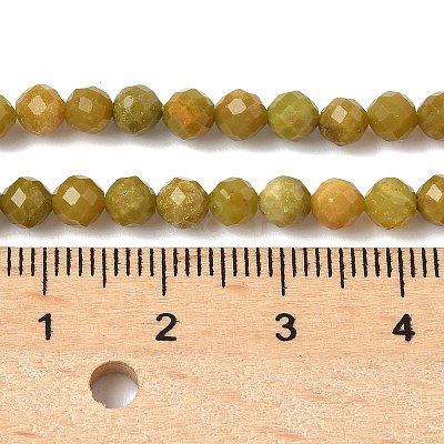 Natural Yellow Green Opal Beads Strands G-D306-A06-4mm-1
