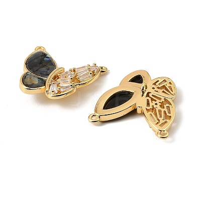 Natural Paua Shell Butterfly Pendants KK-G538-03G-02-1
