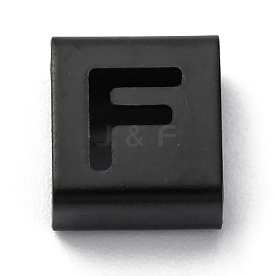 Ion Plating(IP) 304 Stainless Steel Square Slide Charms STAS-L132-08F-B-1