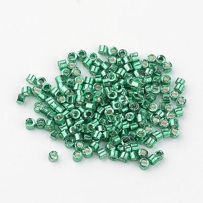 Plated Glass Bugle Beads SEED-R043-08-1