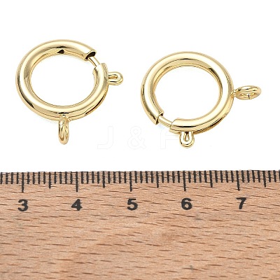 Brass Spring Ring Clasps KK-CBA1AE8-05F-G-1