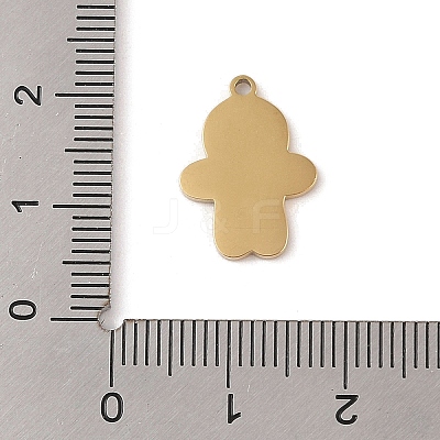 Christmas Theme Ion Plating(IP) 304 Stainless Steel Enamel Pendants STAS-Z083-07G-01-1