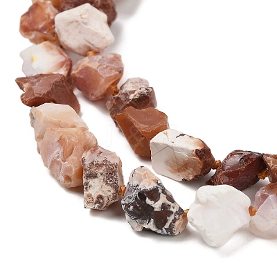 Raw Rough Natural Fire Opal Beads Strands G-C253-02-1