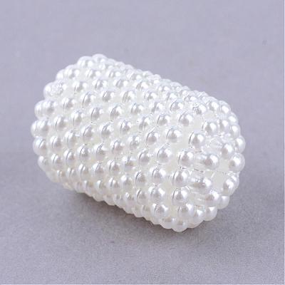Acrylic Imitation Pearl Beads MACR-S810-01-1