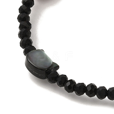 Natural Pearl & Shell & Glass Beaded Bracelets BJEW-C051-23G-1