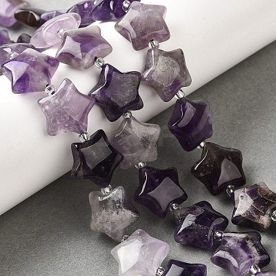 Natural Amethyst Quartz Beads Strands G-NH0005-030-1