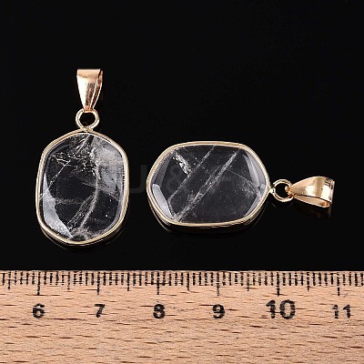 Natural Quartz Crystal Pendants G-N349-04I-G-1