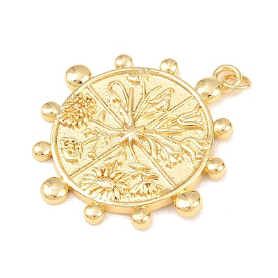 Brass Pendants KK-C162-017G-1