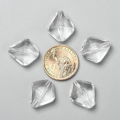 Transparent Acrylic Beads X-PL6362Y-1