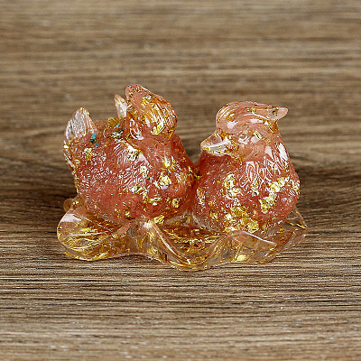 Resin Mandarin Duck Display Decoration PW-WG66801-04-1