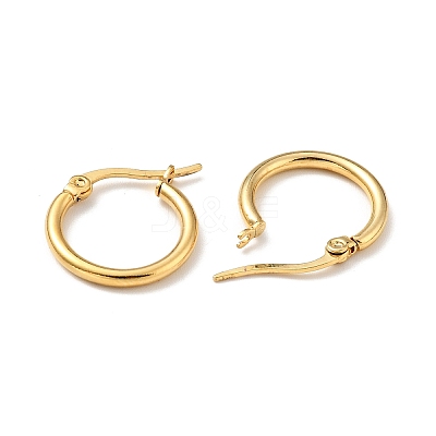 PVD Vacuum Plating 201 Stainless Steel Hoop Earrings for Women EJEW-G260-02D-G-1