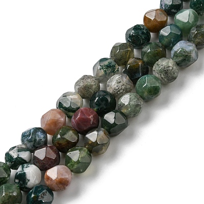 Natural Indian Agate Beads Strands G-C039-E01-1