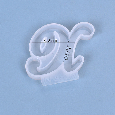 Letter DIY Silicone Molds X-DIY-I034-08X-1