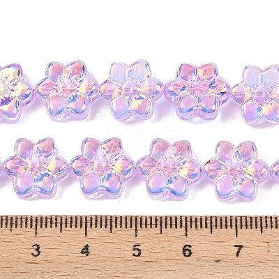 Electroplate Glass Beads Strands EGLA-P069-02A-AB06-1