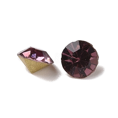 Back Plated Grade A Diamond Glass Pointed Rhinestone RGLA-SS16-015-1