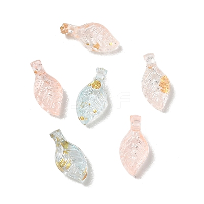 Transparent Acrylic and Gold Foil Pendants AC-CBAF9C1-04A-12-1