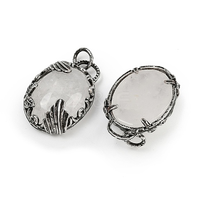 Natural Quartz Crystal Pendants G-Z101-02AS-11-1
