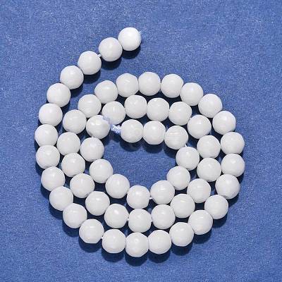 Synthetic White Agate Beads Strands X-G-D419-6mm-01-1