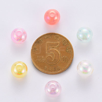 AB Colour Imitation Jelly Acrylic Beads MACR-S823-8mm-1